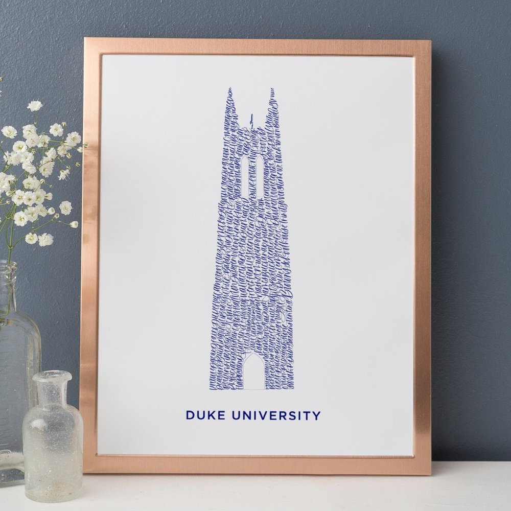 Duke University Word Art